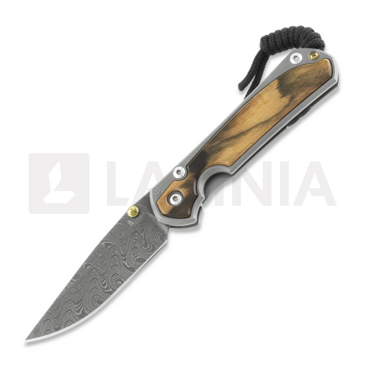 Chris Reeve Sebenza 31 折叠刀, large, macassar ebony damascus boomera L31-1118