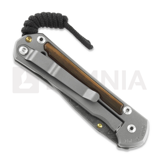 Coltello pieghevole Chris Reeve Sebenza 31, large, macassar ebony damascus boomera L31-1118