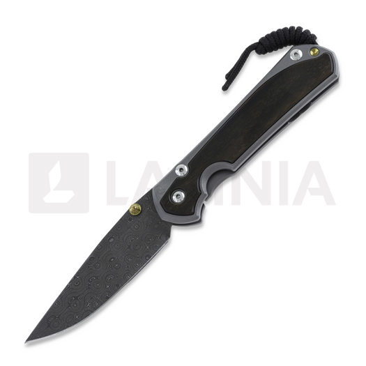 Chris Reeve Sebenza 31 folding knife, large, macassar ebony damascus raindro L31-1122