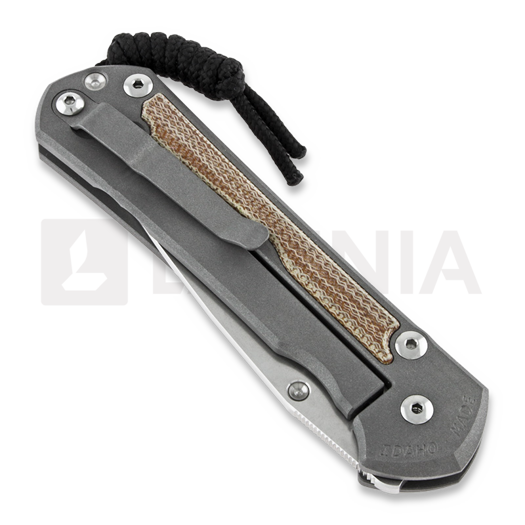Chris Reeve Sebenza 31 sulankstomas peilis, large, natural micarta L31-1212