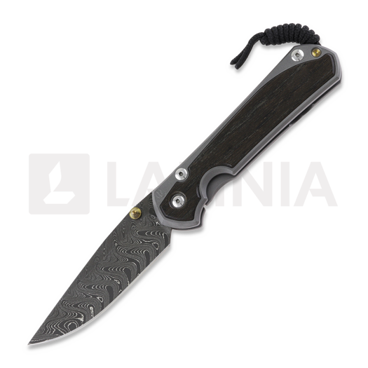 Navalha Chris Reeve Sebenza 31, large, oak damascus boomerang L31-1102