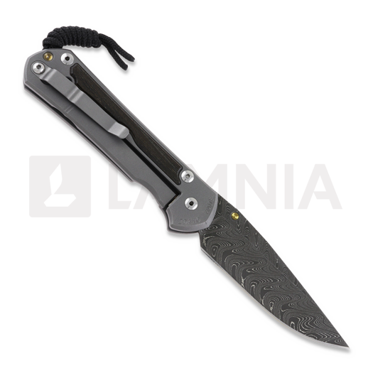 Chris Reeve Sebenza 31 sulankstomas peilis, large, oak damascus boomerang L31-1102