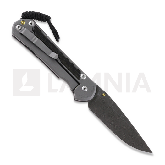 Chris Reeve Sebenza 31 sulankstomas peilis, large, oak damascus raindrop L31-1106