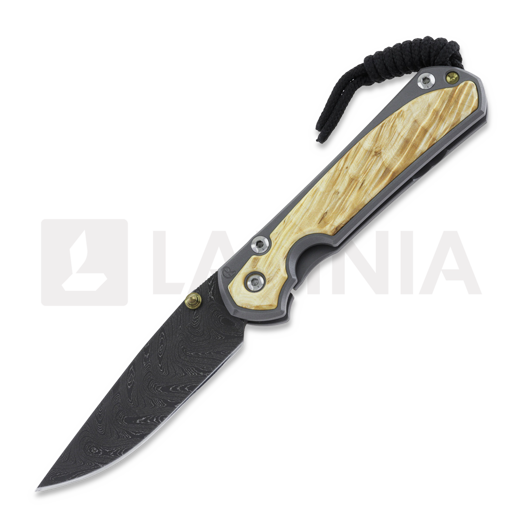 Saliekams nazis Chris Reeve Sebenza 31, small, box elder damascus boomerang S31-1110