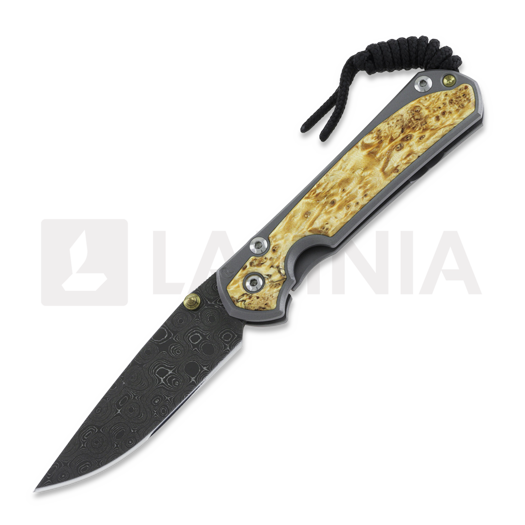 Navalha Chris Reeve Sebenza 31, small, box elder damascus raindrop S31-1114