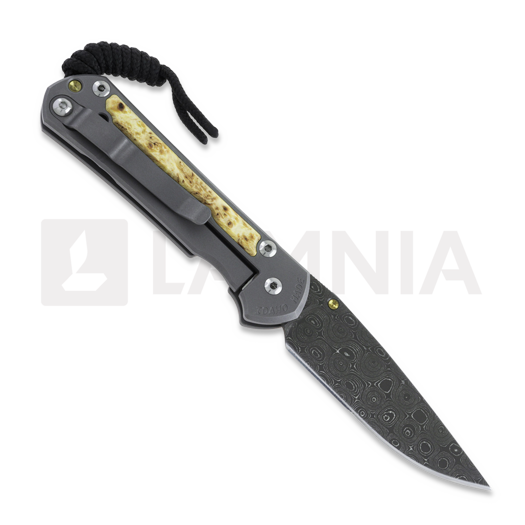 Coltello pieghevole Chris Reeve Sebenza 31, small, box elder damascus raindrop S31-1114