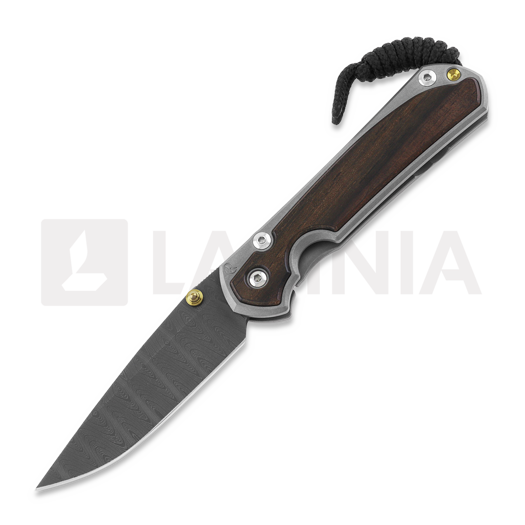 Chris Reeve Sebenza 31 折叠刀, small, macassar ebony damascus ladder S31-1120