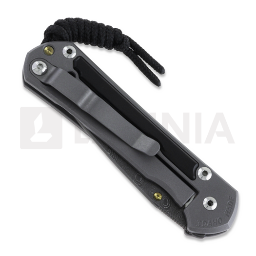 Chris Reeve Sebenza 31 folding knife, small, macassar ebony damascus raindro S31-1122