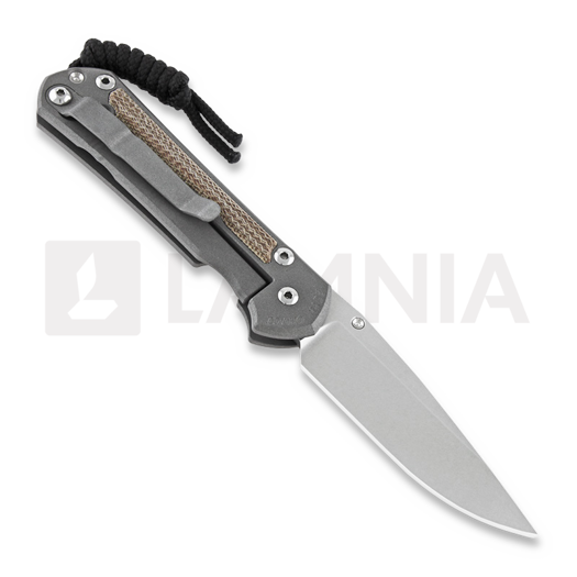 Chris Reeve Sebenza 31 folding knife, small, natural micarta S31-1212