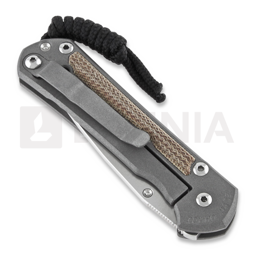Chris Reeve Sebenza 31 folding knife, small, natural micarta S31-1212