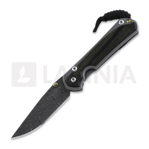 Chris Reeve Sebenza 31 折叠刀, small, oak damascus boomerang S31-1102