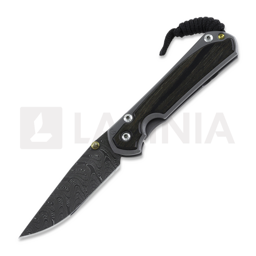 Chris Reeve Sebenza 31 סכין מתקפלת, small, oak damascus boomerang S31-1102