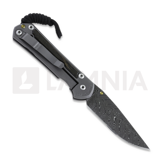 Chris Reeve Sebenza 31 sulankstomas peilis, small, oak damascus boomerang S31-1102