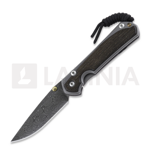 Chris Reeve Sebenza 31 sulankstomas peilis, small, oak damascus raindrop S31-1106