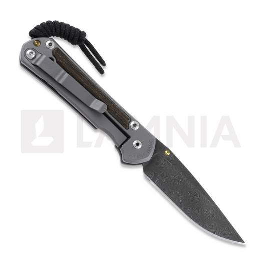 Chris Reeve Sebenza 31 sulankstomas peilis, small, oak damascus raindrop S31-1106