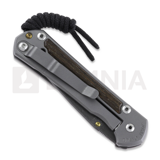 Chris Reeve Sebenza 31 folding knife, small, oak damascus raindrop S31-1106