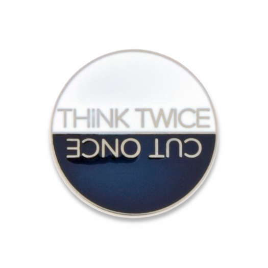 Патч на липучке Chris Reeve Think Twice Cut Once CRK-2011