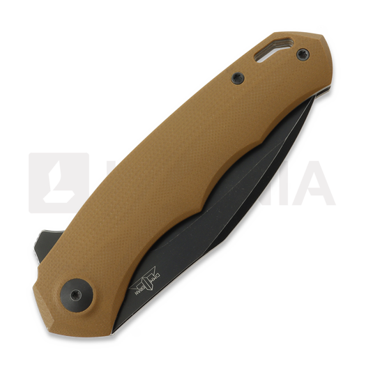Cimmerian Knives C1 Blackwashed f&auml;llkniv, coyote