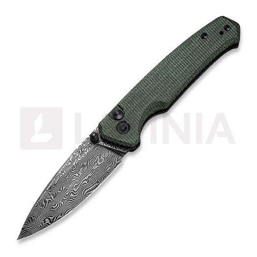 Navaja CIVIVI Altus Damasteel, green micarta C20076-DS1