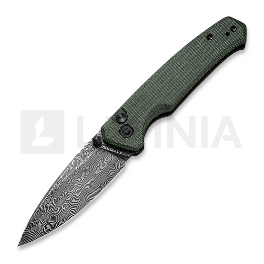Navaja CIVIVI Altus Damasteel, green micarta C20076-DS1