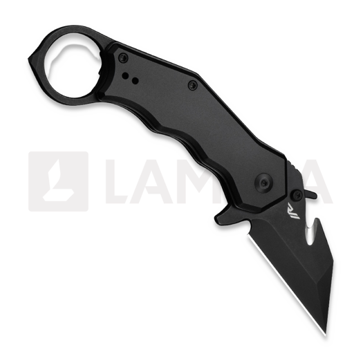 CIVIVI Amaroq sulankstomas peilis, Black Aluminum, Black Stonewash C24018-2