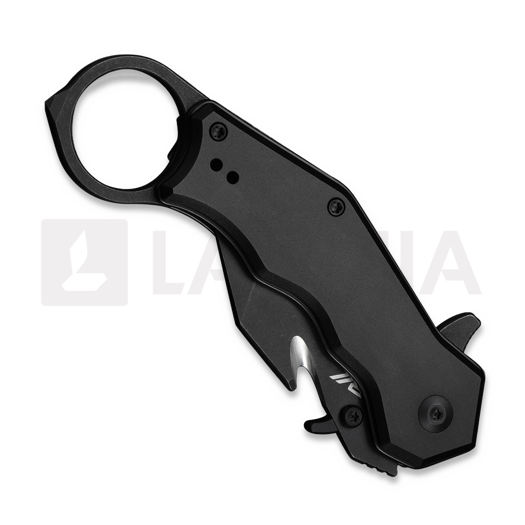 CIVIVI Amaroq sulankstomas peilis, Black Aluminum, Black Stonewash C24018-2