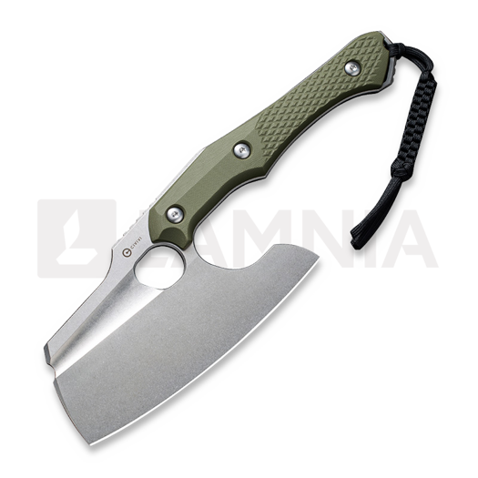 CIVIVI Aratra, Diamond Pattern OD Green G-10, Stonewash C21041-2