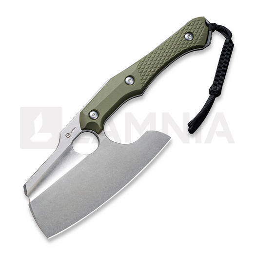 CIVIVI Aratra, Diamond Pattern OD Green G-10, Stonewash C21041-2