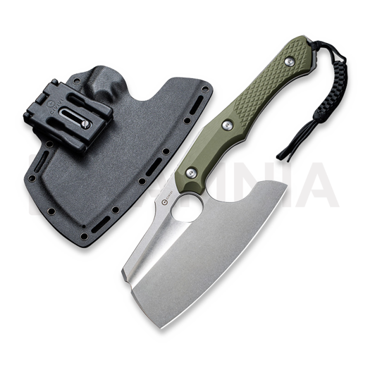 CIVIVI Aratra, Diamond Pattern OD Green G-10, Stonewash C21041-2
