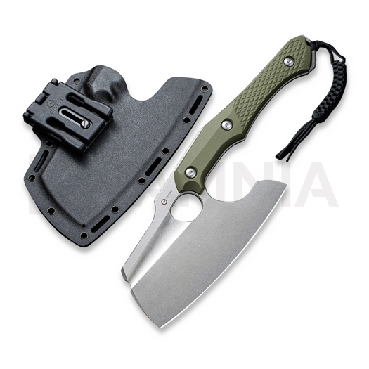 CIVIVI Aratra, Diamond Pattern OD Green G-10, Stonewash C21041-2