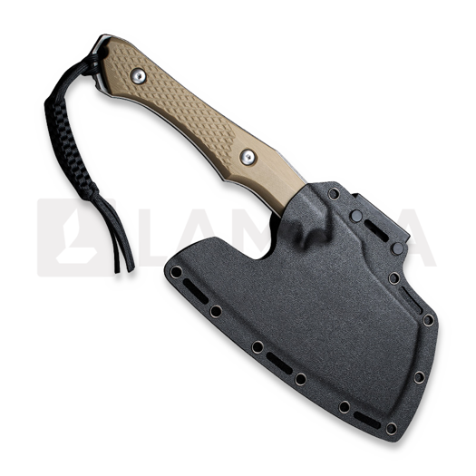 CIVIVI Aratra, Diamond Pattern Tan G-10, Stonewash C21041-3