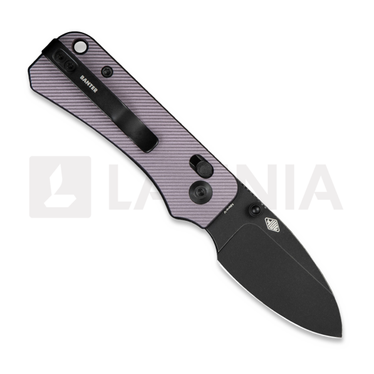 CIVIVI Baby Banter 2, Purple Aluminum, Black Stonewash C23074-2