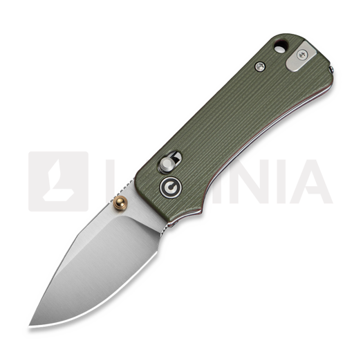 CIVIVI Baby Banter 2 TG, Milled Green/Red, Satin C24074-1