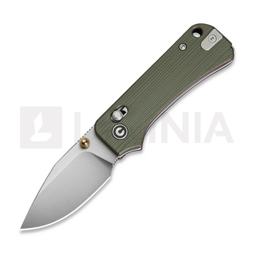 CIVIVI Baby Banter 2 TG, Milled Green/Red, Satin C24074-1