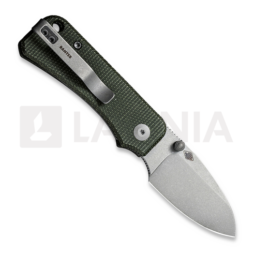 CIVIVI Baby Banter Green Micarta sulankstomas peilis C19068SB-1