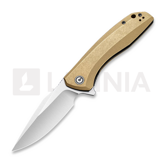 CIVIVI Baklash folding knife, brass C801J