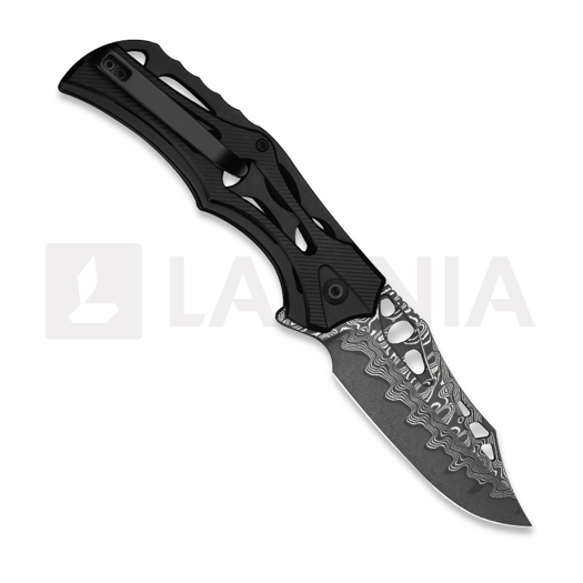 CIVIVI Biophase kääntöveitsi, Damascus, Black Aluminum C23083-DS1