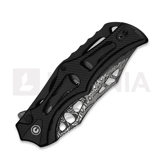 CIVIVI Biophase foldekniv, Damascus, Black Aluminum C23083-DS1