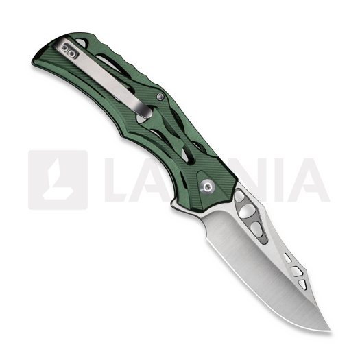 CIVIVI Biophase sulankstomas peilis, Green Aluminum, Satin C23083-1