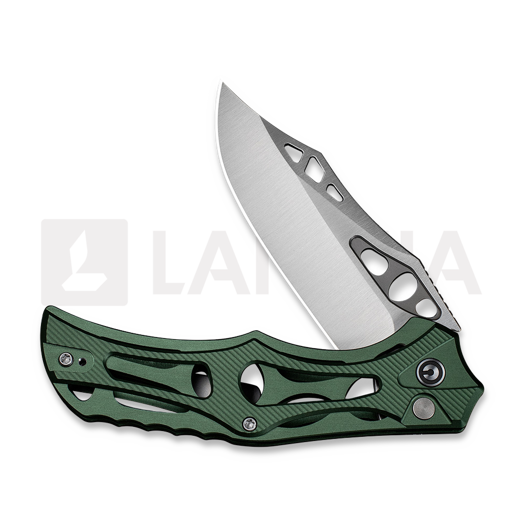 CIVIVI Biophase sulankstomas peilis, Green Aluminum, Satin C23083-1