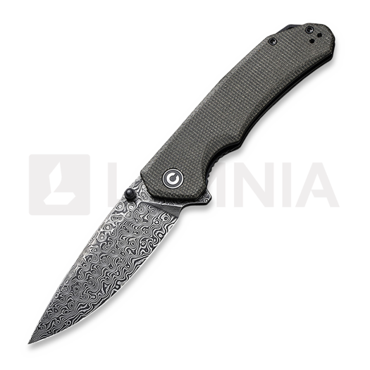 CIVIVI Brazen Damascus sulankstomas peilis C2102DS