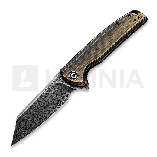 Briceag CIVIVI Brigand Damascus, brass C909DS-2