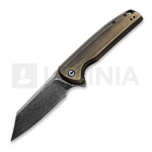 Складной нож CIVIVI Brigand Damascus, brass C909DS-2