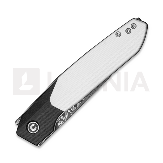CIVIVI Brr15 Light Damascus Taschenmesser, Black/White G-10 C25063-DS1