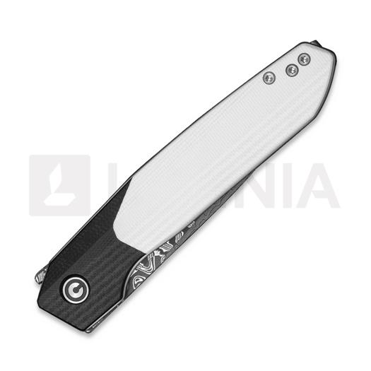 CIVIVI Brr15 Light Damascus Taschenmesser, Black/White G-10 C25063-DS1