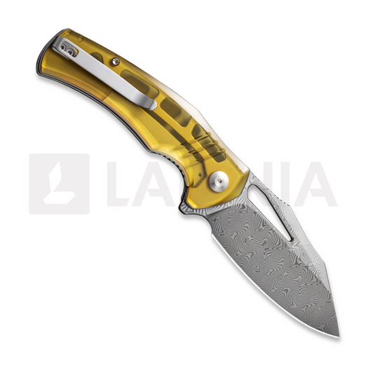 CIVIVI BullTusk Damascus, Polished Ultem C23017-DS1