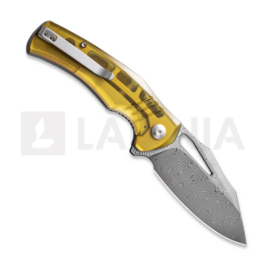 CIVIVI BullTusk Damascus, Polished Ultem C23017-DS1