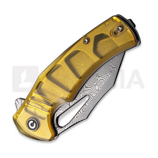 CIVIVI BullTusk Damascus, Polished Ultem C23017-DS1