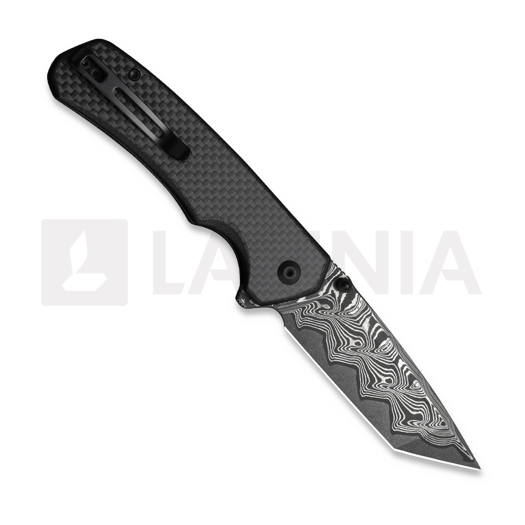 Складной нож CIVIVI Button Lock Brazen Damascus, Twill Carbon Fiber C19059C-DS1