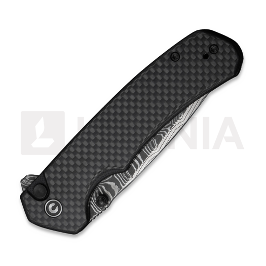 CIVIVI Button Lock Brazen Damascus kääntöveitsi, Twill Carbon Fiber C19059C-DS1